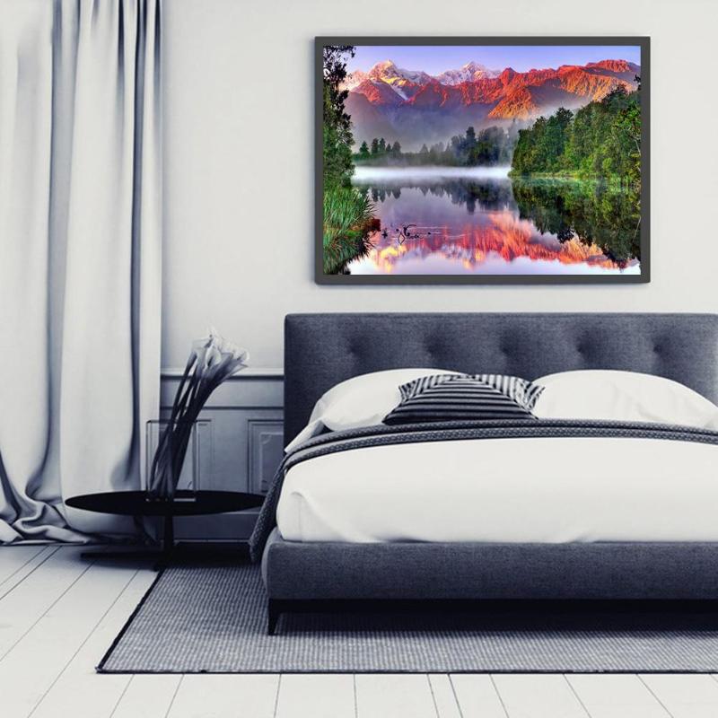 Buy Landscape 5D DIY Round Full Drill Diamond Painting Embroidery Kits ...