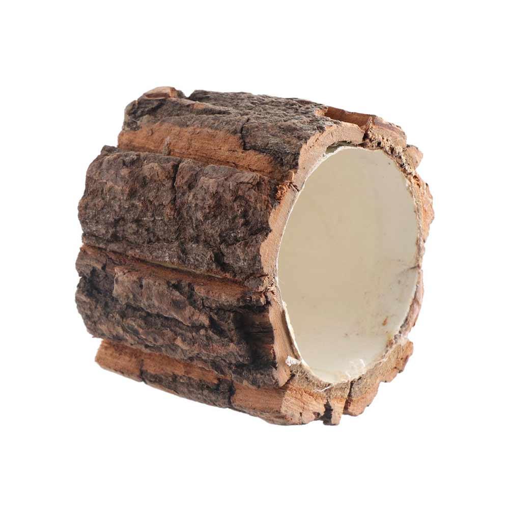 Multifunctional Desktop Organizer Cosmetic Holder Stationery Box Wooden Bark Pen Holder  School