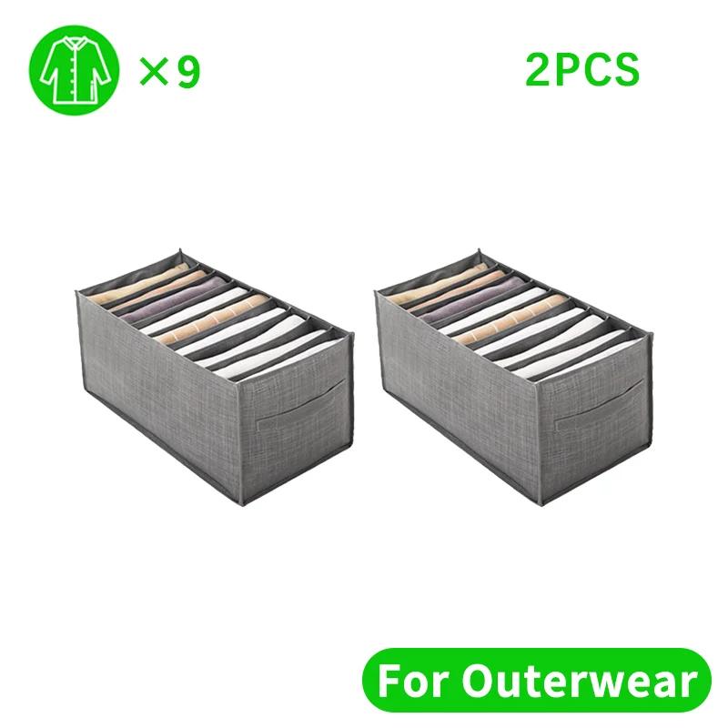 Closets Clothes Organizer Pants Jeans Storage Box Cabinet Organizer Drawers Underwear Socks T-Shirt Wardrobe Storage Organizers