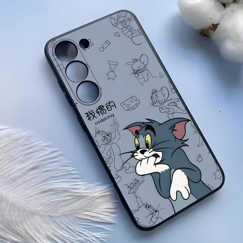 Cartoon T-Tom And J-erry Phone Case For Samsung S25 Ultra S24 S23 S 22 S21 S20 Plus Fe Galaxy A54 A53 A34 A25 A16 A14 A13Cover