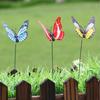 15 Uds simulación Artificial mariposa estacas jardín patio planta decoración de césped