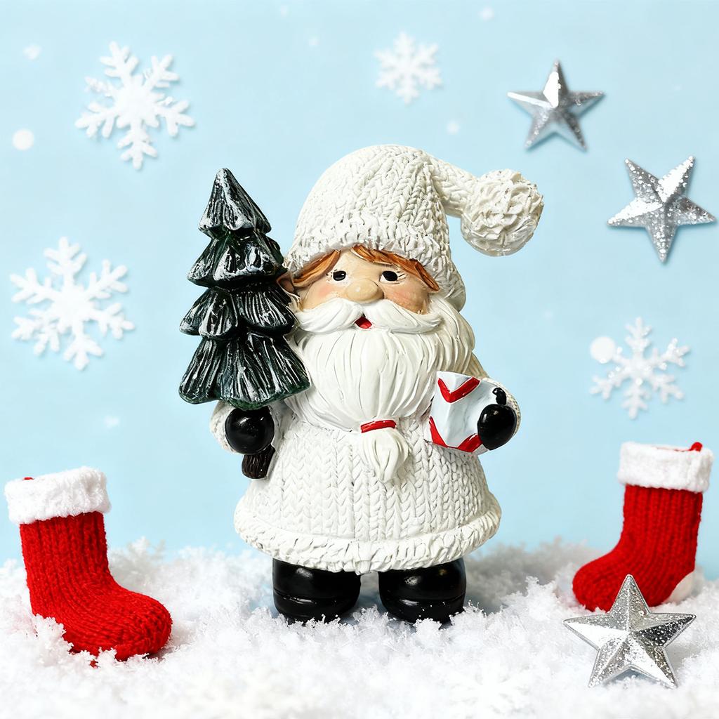 1Pc Resin Santa Claus Decorative Ornament, Christmas Decoration, Holiday Gift, Enhances the Festive Atmosphere, Suitable for Indoor Home Deco