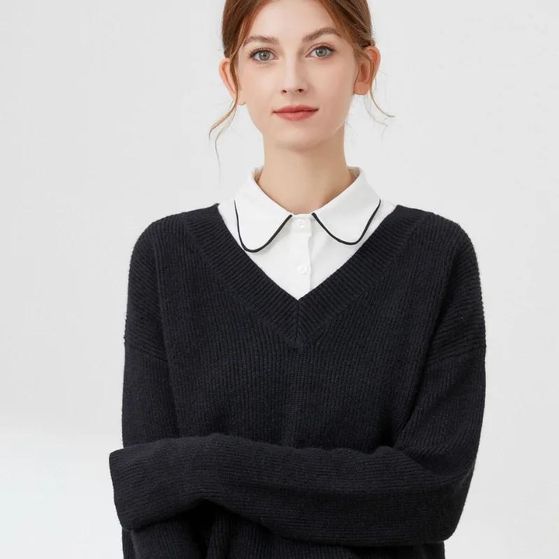 Women Fake Collar Blouse Sweater Lapel Detachable Collars For Women False Collars White Button Down Half Shirt Accessories