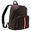 Bally Code Two-Way Zipper Adjustable Shoulder Strap Fabric And Leather Medium Backpack Men Backpack Gray 6311827
