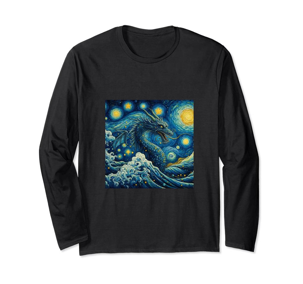 Dragon Starry Night Long Sleeve Fi.Gu.Bi. - T-shirt