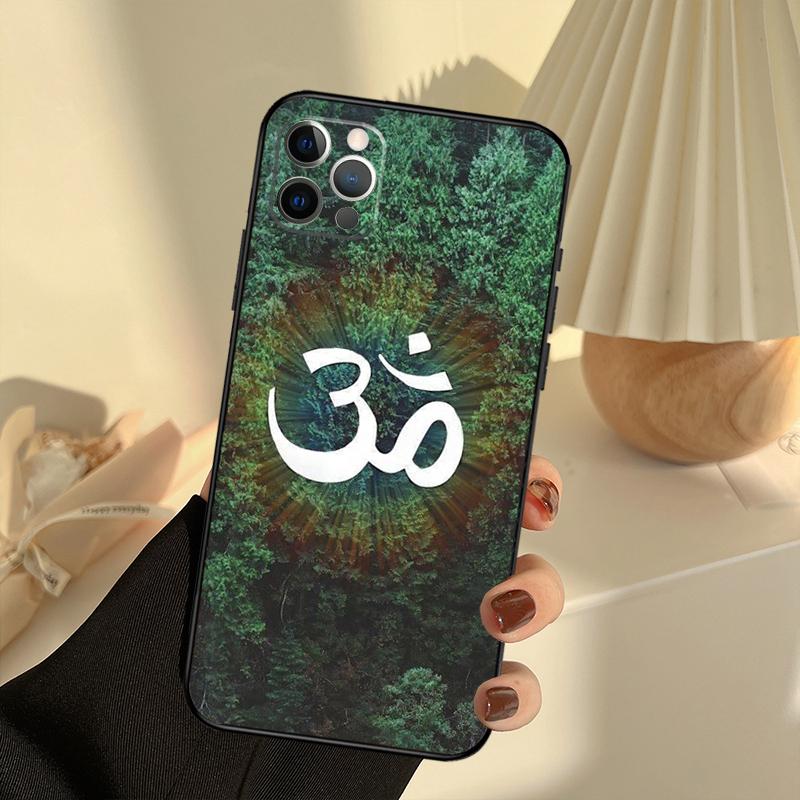Aum Om Symbol Phone Case For iPhone 13 16 15 11 12 14 17 Pro Max 12 Mini 15 16 Plus 16e 17 Air Cover Funda