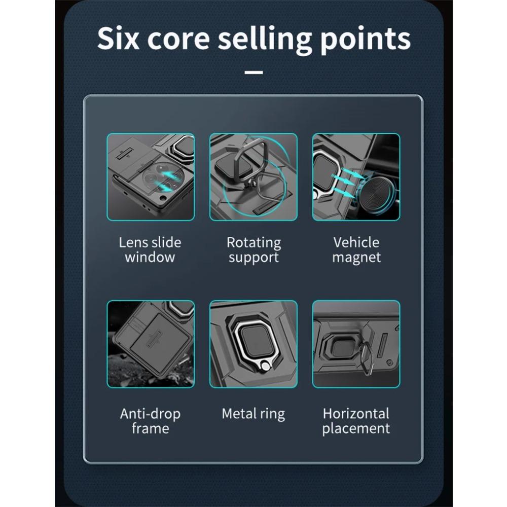 Magnetic Holder Armor for OnePlus 12 12R 11 11R Nord CE 3 Lite N30 5G Case Lens Protection Ring Cover Business Full Protection Cover