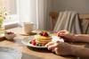 Ceramic Breakfast Dessert Plate 21 Cm Elegant Design Daisy Line