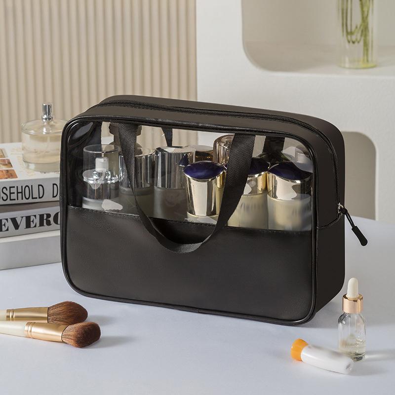 Portable Travel Cosmetic Bag Women Transparent Makeup Bag Large-Capacity Bath Wash Bags Multifunction Waterproof Storage Case