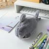 Big Shark Cartoon Pencil Bag Open Mouth Fluffy Pencil Bag Plush Pencil Bag  Stationery