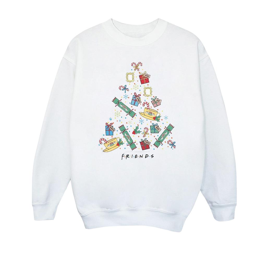 Friends Mädchen-Weihnachtsbaum-Sweatshirt
