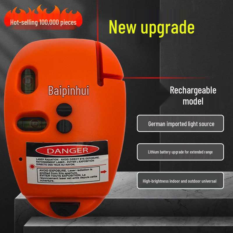 High Precision 90° Infrared Laser Line Level Tool