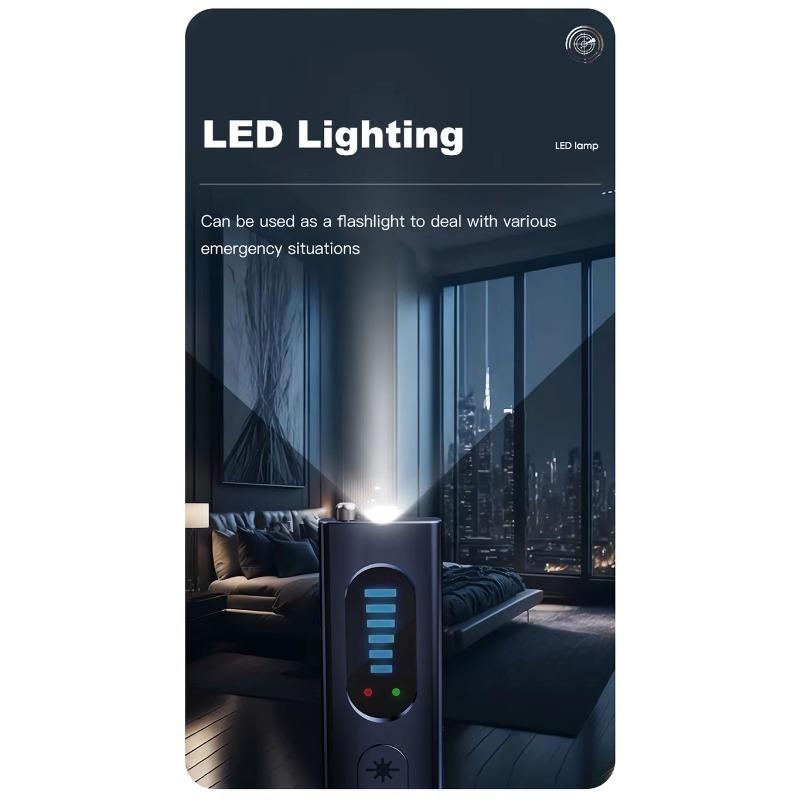 Concealed Camera Detector, Portable RF Signal Scanner, Bug, Monitor Detector, GPS Tracker, Suitable for Home, Car, Office, Hotel, Travel