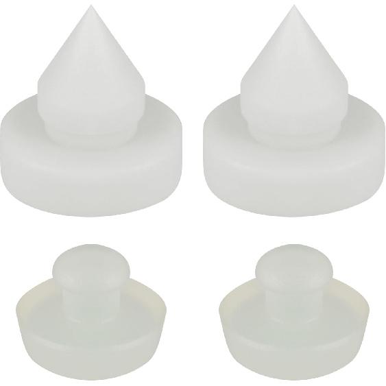 4 Pack 74015 Brake Pedal Stop Pad, Replacement 46505-SA5-000 Compatible with Honda, Brake Light Switch Stopper for 1010791 46505SA5000 46904SM4300,