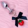 Small Strawberry Erotic Anal Plug Palace Bell Vestibule Sm Toys Anal Plug Chrysanthemum Tempering Expansion Adult Supplies Handcuffs Anal Plugs