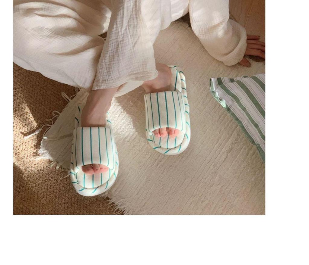 Four Seasons Linen Floor Mop Slippers - Women's Spring/Autumn & Men's Summer, Non-slip Cotton Linen for Indoor Use