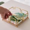 Napkin Holder for Table Flat Napkin Dispenser with Weighted Arm Square Cocktail Paper Holder for Kitchen Dining Room Restaurant Decor