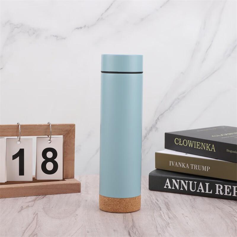 MRSIKEY Cork Bottom Stainless Steel Vacuum Insulated Thermos with Tea Infuser