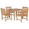 Day and Night - Day and Night Outdoor Dining Set 5 Pieces In Solid Teak Wood