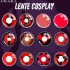 AMARA fargekontaktlinser for øyne 2stk Anime Cosplay fargelinser RØDE Halloween-linser Kontaktlinser Beauty Makeup