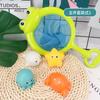 Kids Floating Light Up Animal Net Fishing Bath Toy