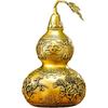 Brass Four Seasons Peace Gourd Feng Shui Statue – Chinese Peace, Health & Prosperity Figurine for Entryway, Home Office Desk or Shelf Decor, Gift
