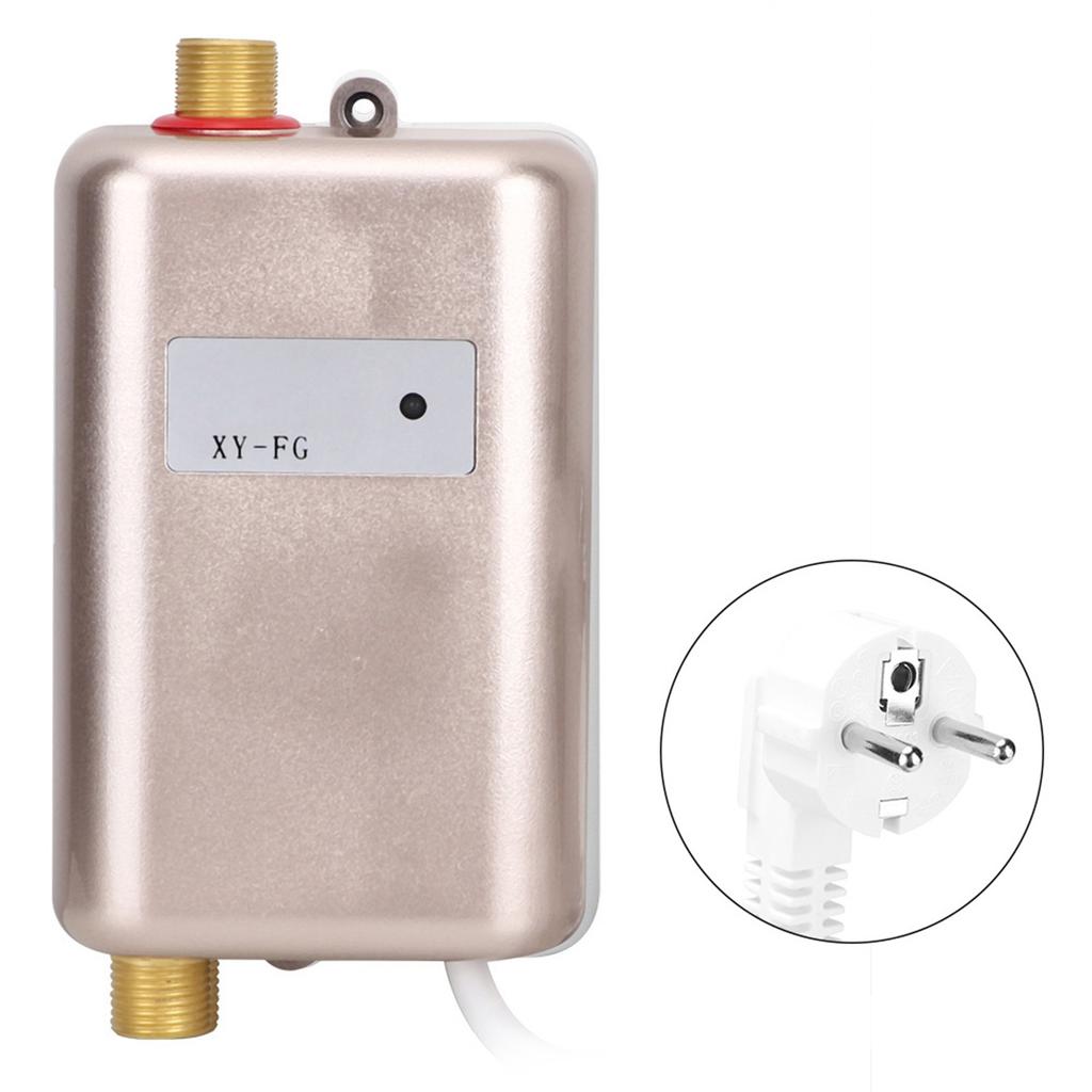 Gold Home Kitchen Hot Cold Mini Instant Water Heater with Indicator Light