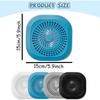 Silicone Sink Strainer Shower Drain Hair Catcher Drain Cover Bathroom Tub with Suction Cup 13/15cm Suit for Bathtub, Kitchen