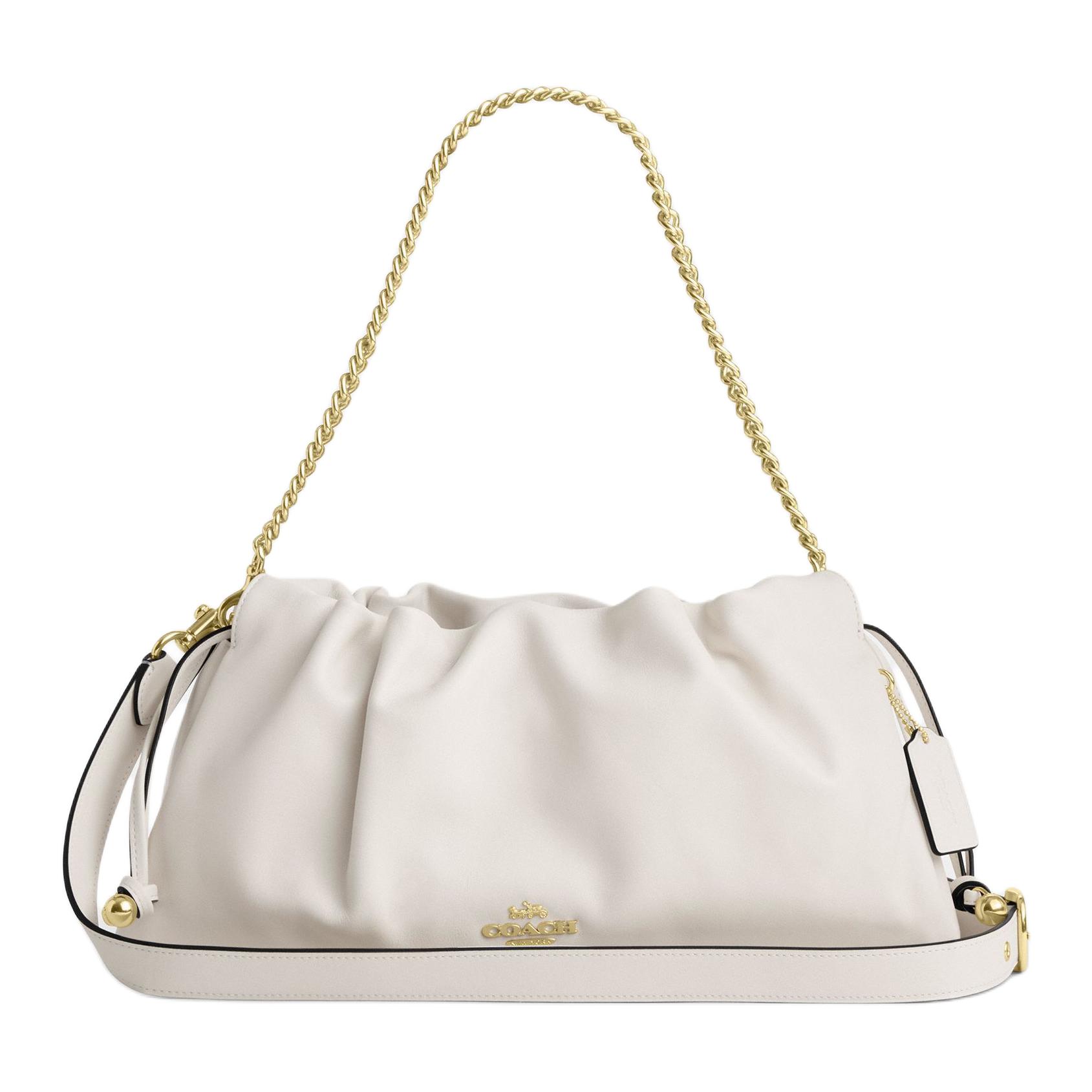 

Сумка Coach Faye 38 з металевим ланцюжком Хмарка Жіночі Сумки Біла CCE68-IMCHK Gift Box Set (Basic Set+Yellow Box)