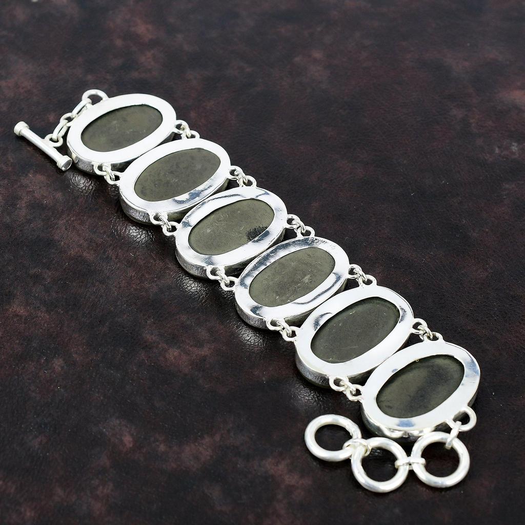 Abalone Shell Bracelet 925 Sterling Silver Bracelet Latest Design Jewelry Adjustable Chain Bracelet Gift For Girl Gemstone Handmade Bracelet