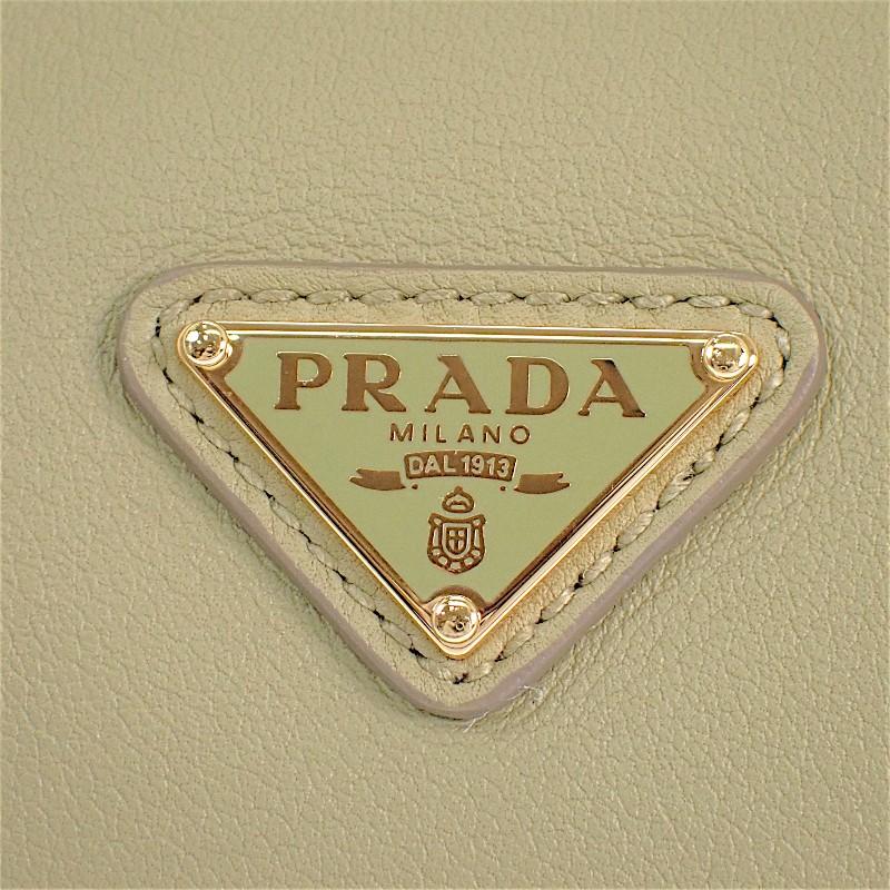PRADA  1BC239 Shoulder Bag green/khaki leather Women