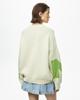 073 Loose Letter Wool Cross-Stitch Knitwear - Round Neck European & American Autumn/Winter Style