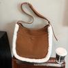 Women's Autumn and Winter Bags 2025 New Lamb Wool Bags Retro Plush Messenger Bags Niche Fluffy Shoulder Bags