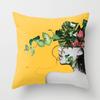 45x45cm Geometric Yellow Giraffe Animal Design Throw Pillow Cover Sofa Office Seat Car Lumbar Cushion Cushion Cover Home Decor
