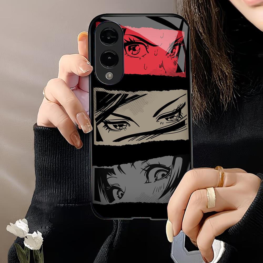 Ninjutsu Anime Exquisite Luxury High-end PhoneCase Glass PhoneCase for Samsung Galaxy S26 S25 S24 S23 S22 S21 FE Ultra Plus