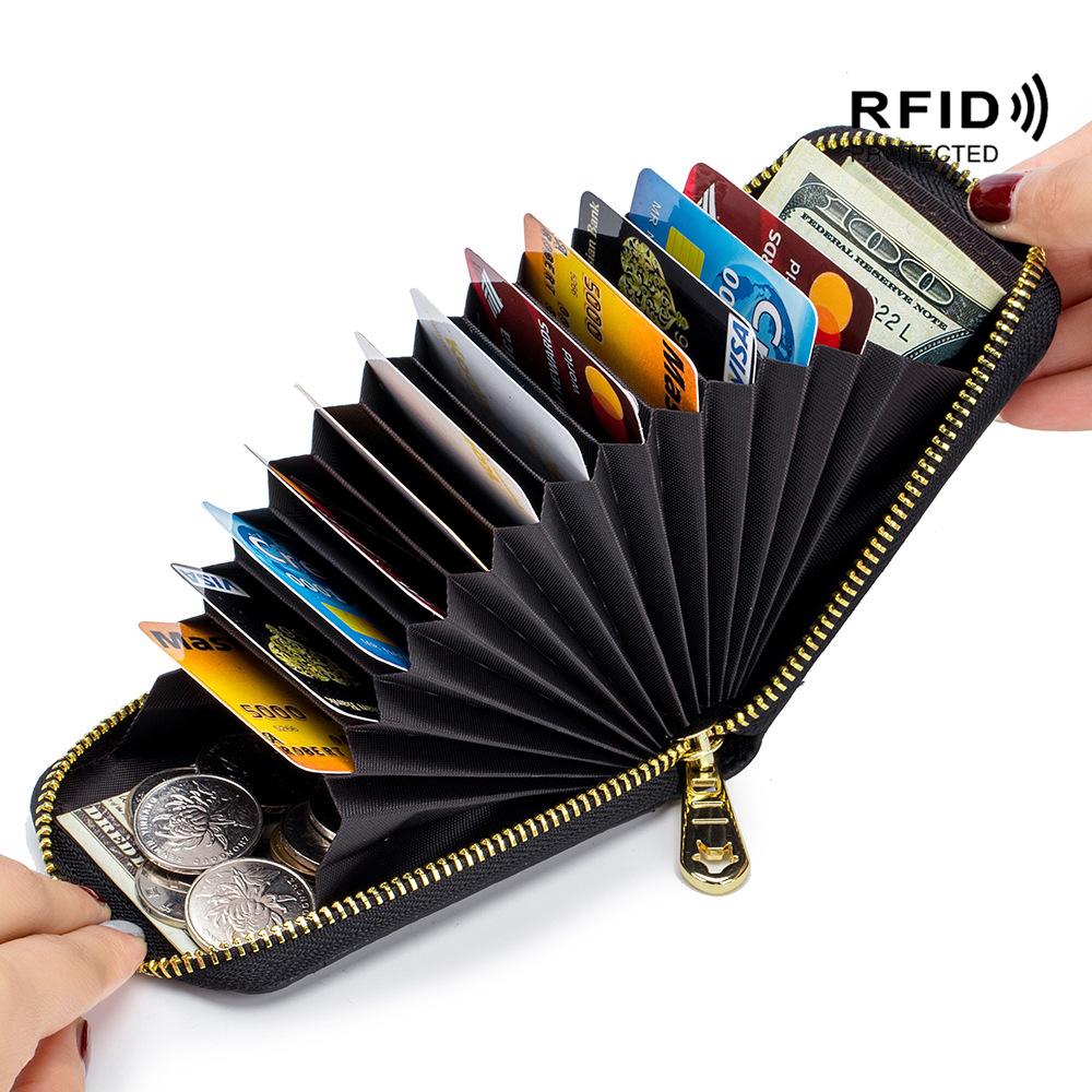 Popular card bag female exquisite RFID multi-functional male organ card bag bank card cover keychain