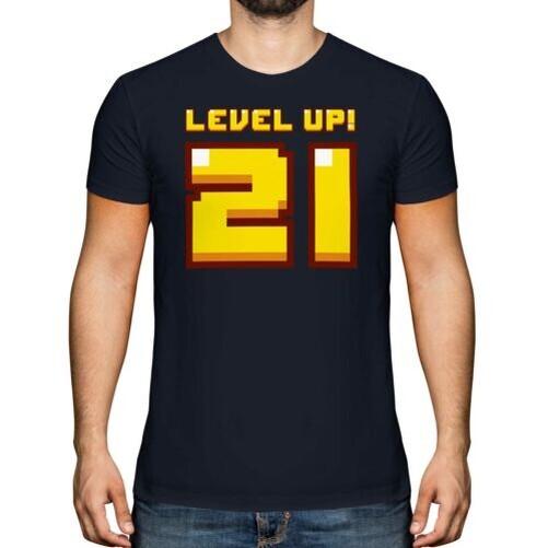

Funny 21ST Birthday Gift For Players T-Shirt Top Level Up 21, Gift S