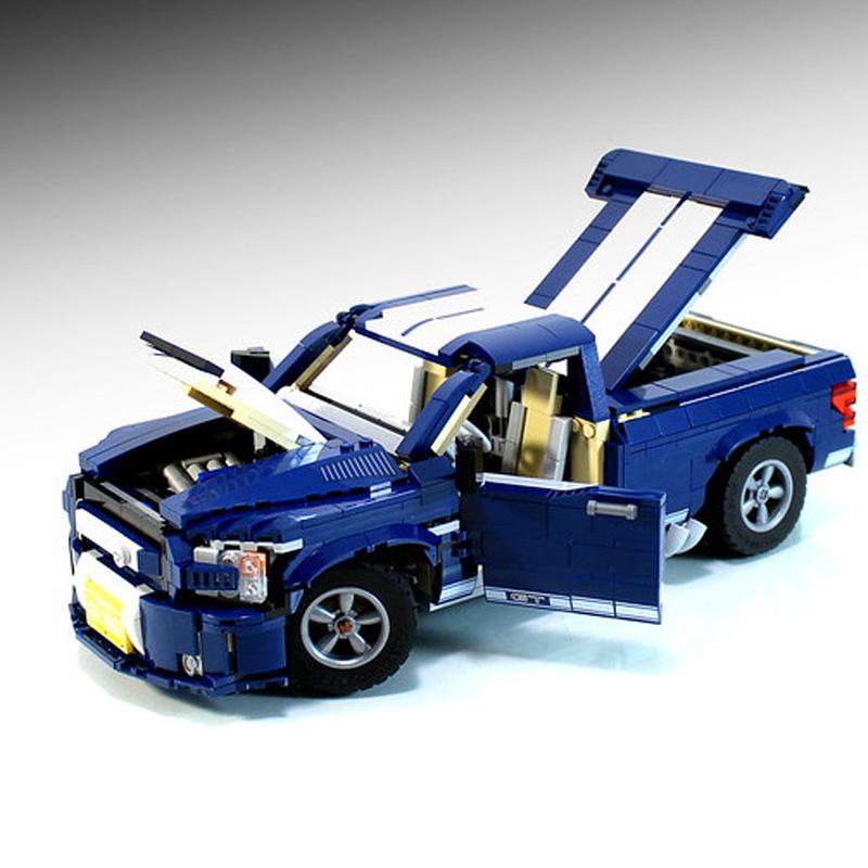 10265 Pickup Truck F-150 Super Snake Model Building Block Assembled DIY Bricks Toys Boys Birthday Gifts