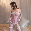 Sexy lingerie, pajamas, dating, hot internet clothes, pink cat girl, bunny girl, uniform, tempting, elastic, cute