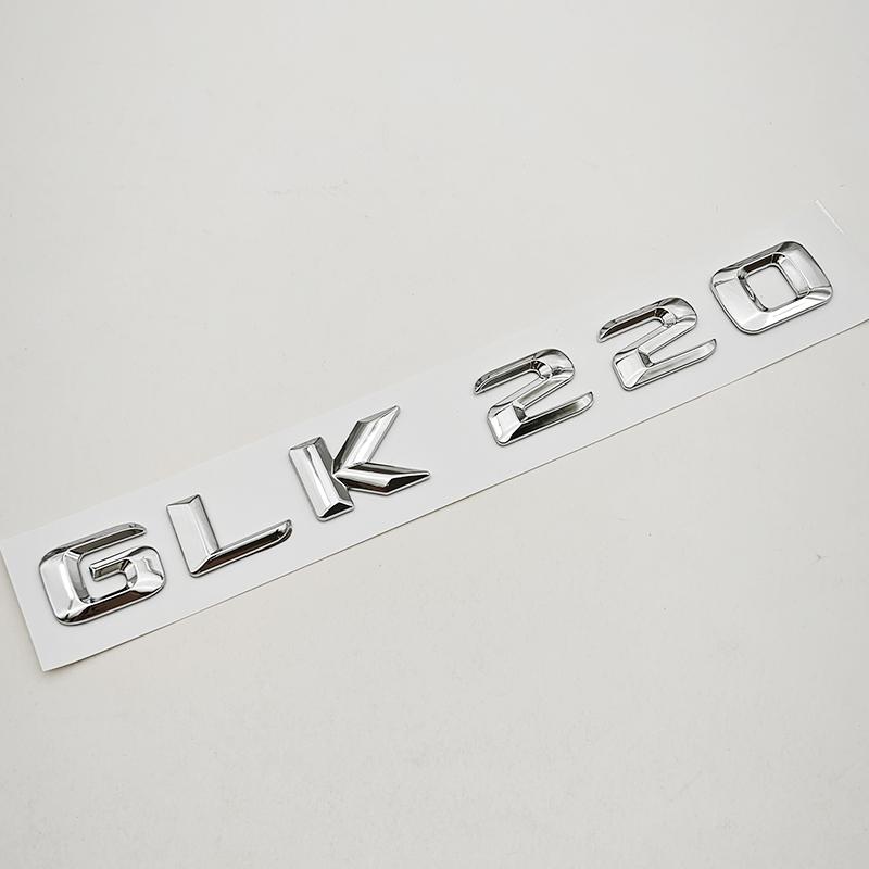 3D ABS Car Letters Logo GLK220 GLK300 GLK350 Badge Rear Trunk Sticker For Mercedes Benz GLK220 GLK300 GLK350 X204 Accessories