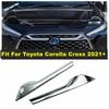ABS Auto Front Grill Grille Bumper ert Bonnet Garnish Strip Decor Cover Trim Accessories For Toyota Corolla Cross  - 2024
