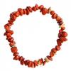 Elastic Bracelet with Pearl Chips In Red Jasper - 50mm