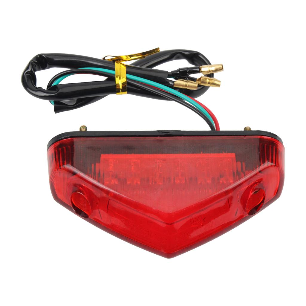 Universal 12V Motorcycle Tail Light License Plate Lamp Brake Stop Lights For Scooters Mopeds Motocross Dirt Bike Accessories Back Up Lights 1