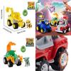 Wangwang Team Toy Dinosaur Wilderness Series Dog Patrol Car Plastic Off-road Vehicle Kids Gift
