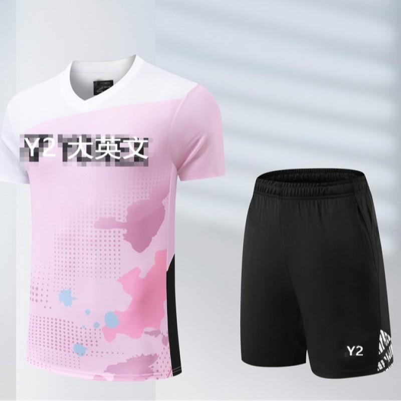 Unisex Schnelltrocknendes Sport-T-Shirt Badminton Tennis Volleyball Sportbekleidung Jugend Erwachsene S-4XL
