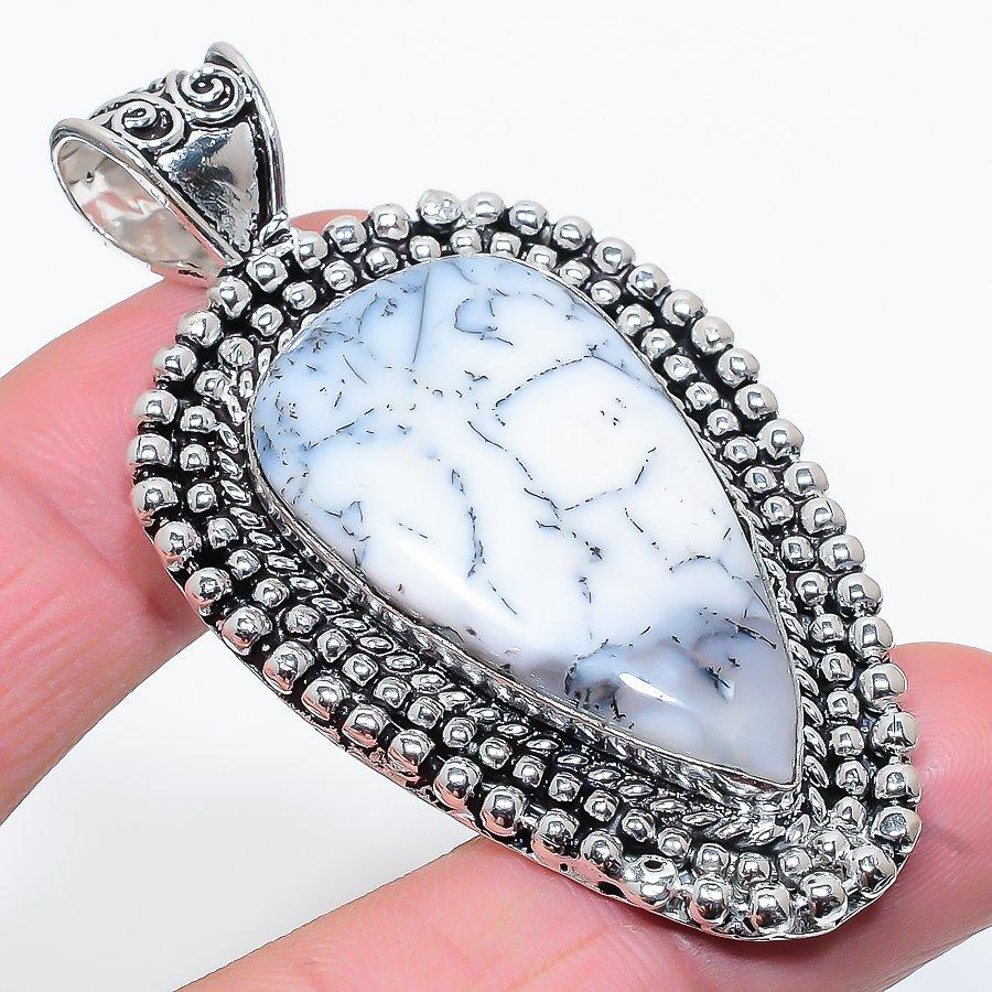 

Dendrite Opal Gemstone Handmade Ethnic Jewelry Pendant 2.56 SR-10564