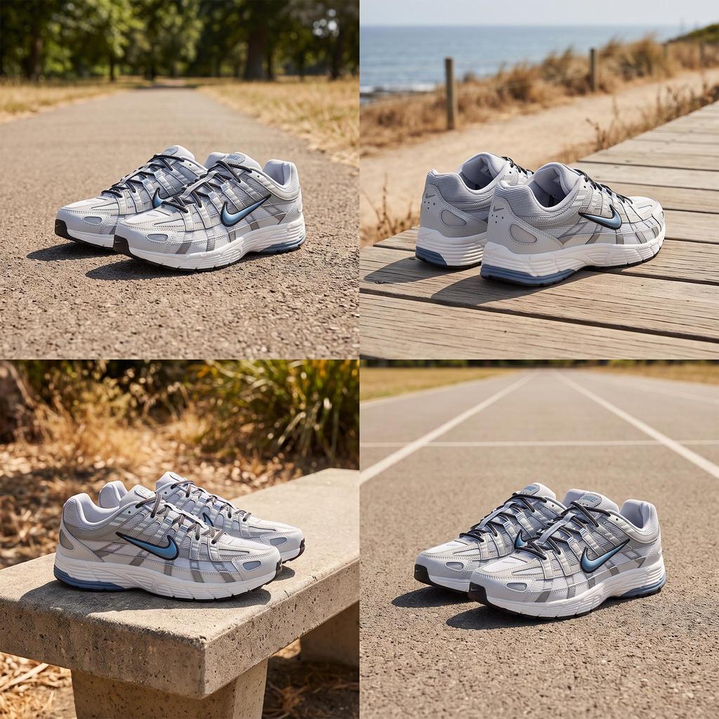 Nike P-6000 Svetlosivá Pánske tenisky Biela Photon-Dust Modrá-Grafitová IR5279003