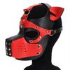 PU Hunde Vollgesichtsmasken Sexy Pupply Cosplay Tier Party Kostüme Erwachsene Kapuze Punk Maske Rollenspiel Ledermaske Kopfbedeckung