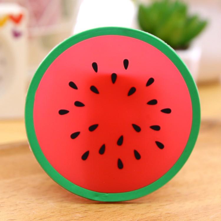 Anti-slip Heat-insulating Creative Fruit Soft Glue PVC Anti-slip And Anti-scalding Table Mats Cup Mats
