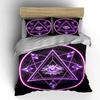 Geometric Mystic Design Set Soft Comfortable Duvet Cover Bedding Set Included 1*Duvet Cover & 2*Pillowcases, Gift